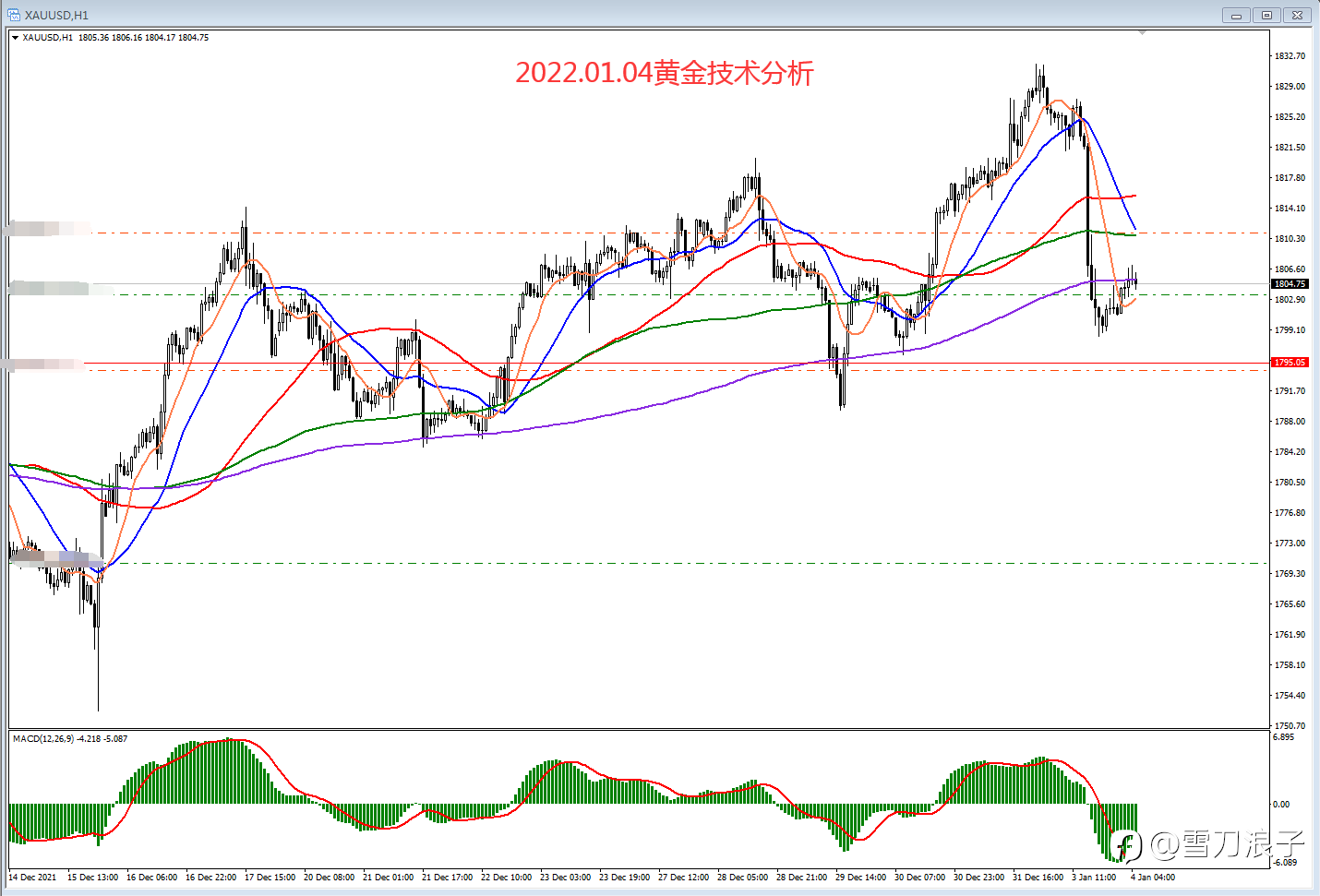 2022.01.04黄金技术分析