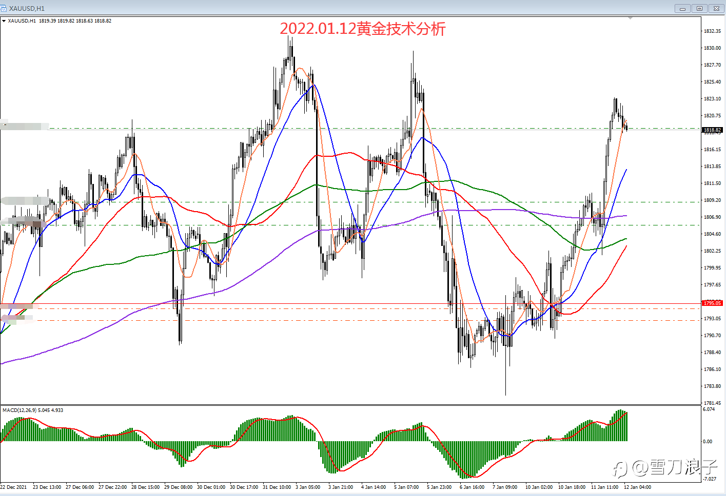 2022.01.12黄金技术分析