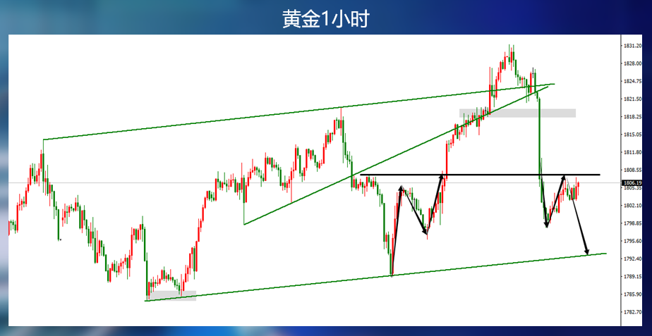 通胀高企才是罪魁祸首，黄金能否失守1800？