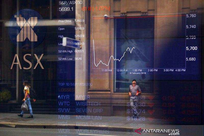 Saham di Australia jatuh karena krisis Ukraina kurangi sentimen risiko