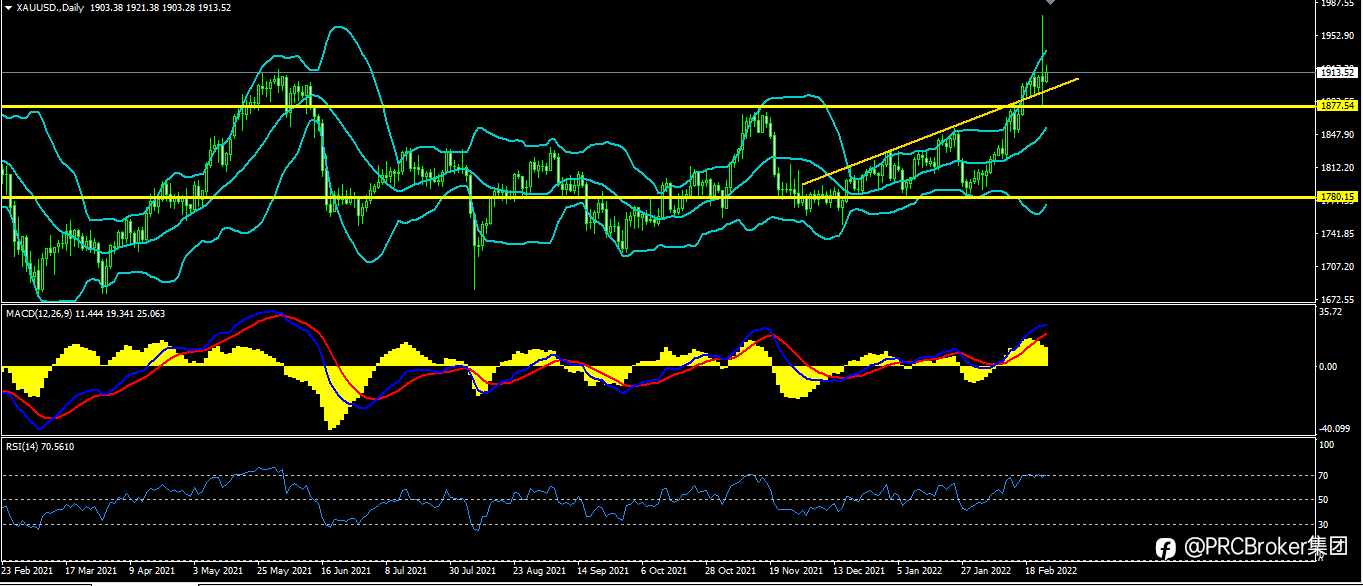 PRCBroker:20220225 今日汇评