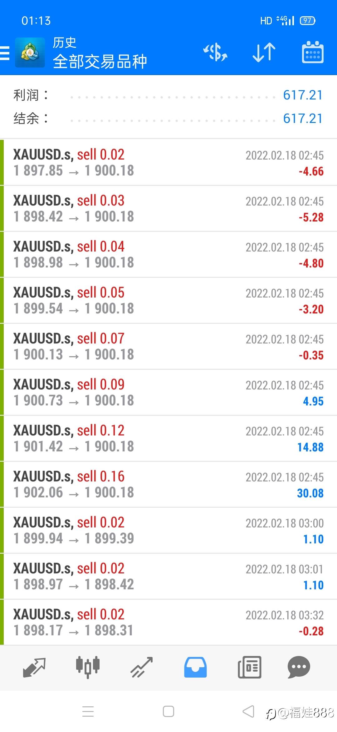 福娃888ea,今2.18收617刀,本周6585刀,本月2万刀。