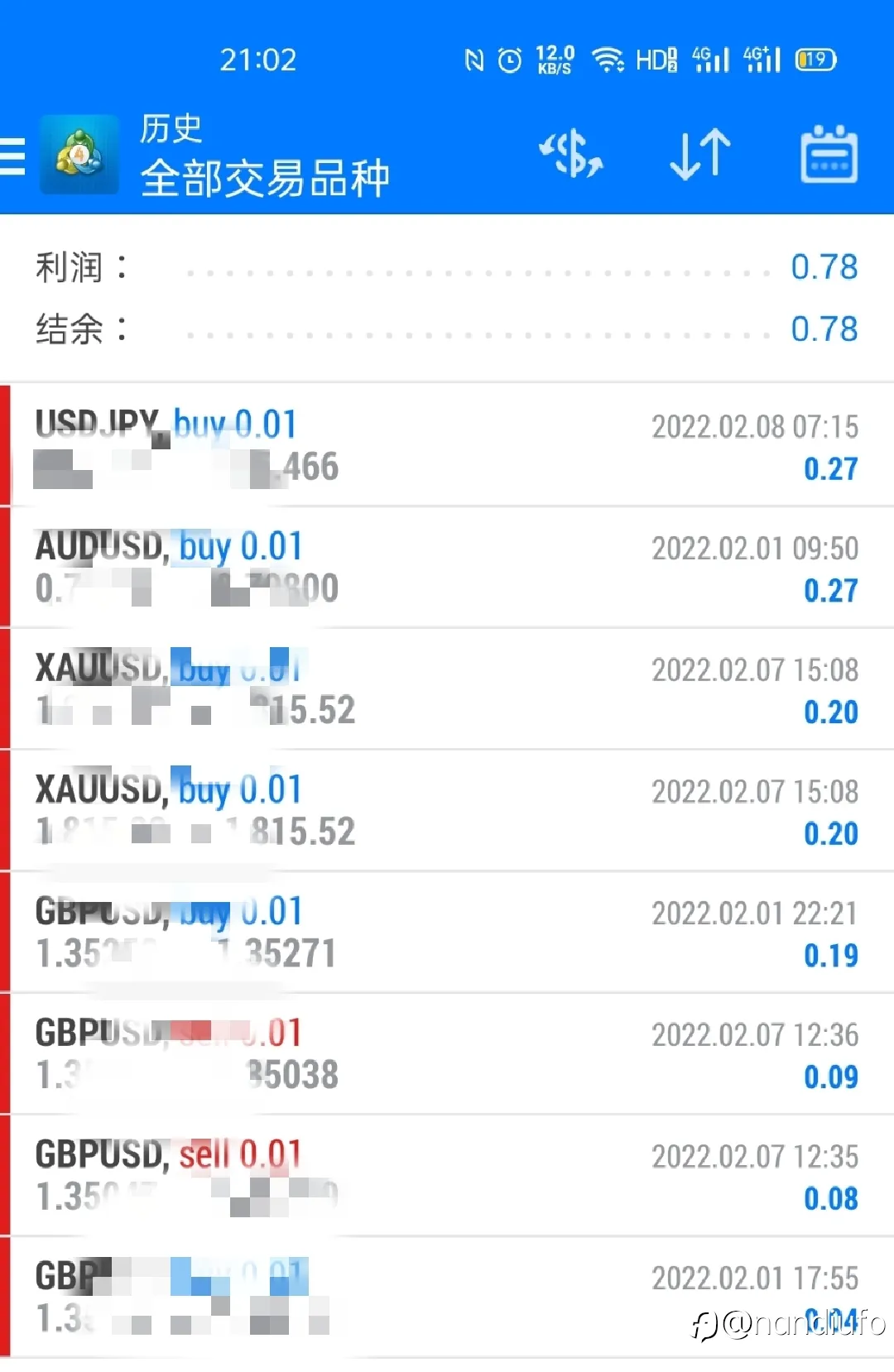 无马丁,无网格量化交易策略最近部分实盘交易截图。先行预热(1)!