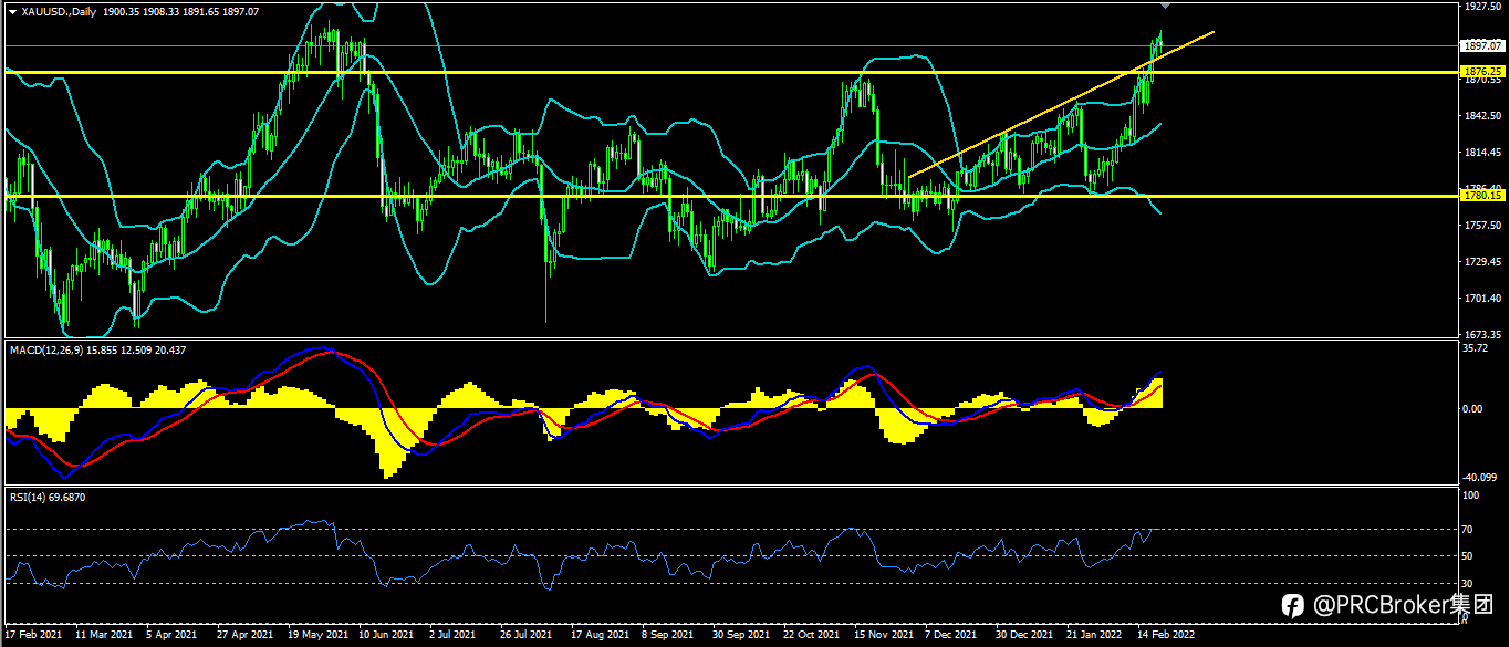 PRCBroker:20220221 今日汇评
