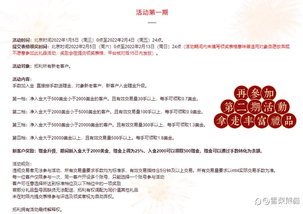 第一期活动要结束了!!!
