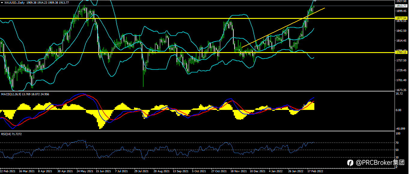 PRCBroker:20220224 今日汇评