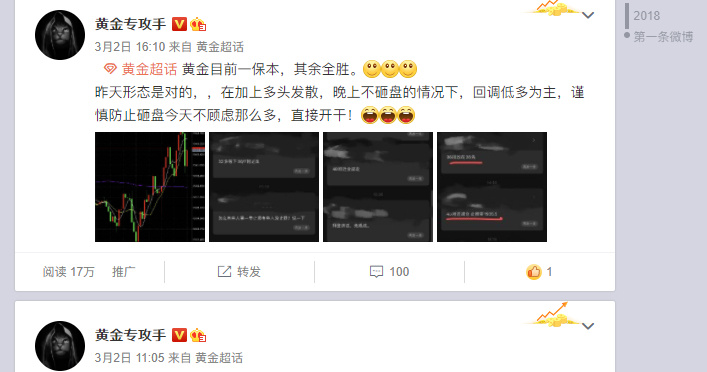 3.3黄金走势分析。今日继续小波段走起。