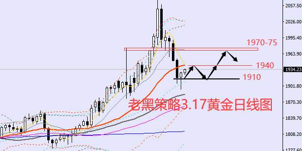 老黑策略：3.17外汇、黄金、原油分析策略