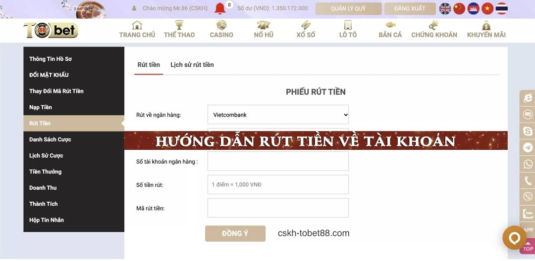 Tìm ra cách rút tiền Tobet88 trong 3 phút! Quá đơn giản