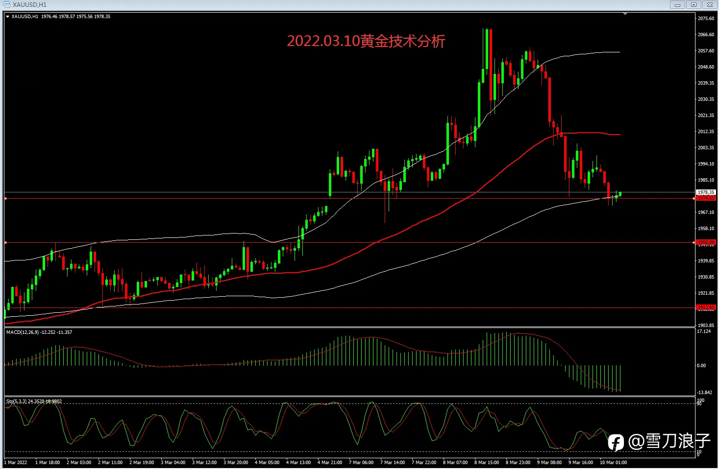 2022.03.10黄金技术分析