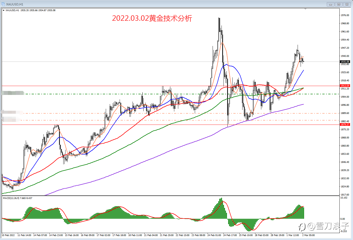 2022.03.02黄金技术分析