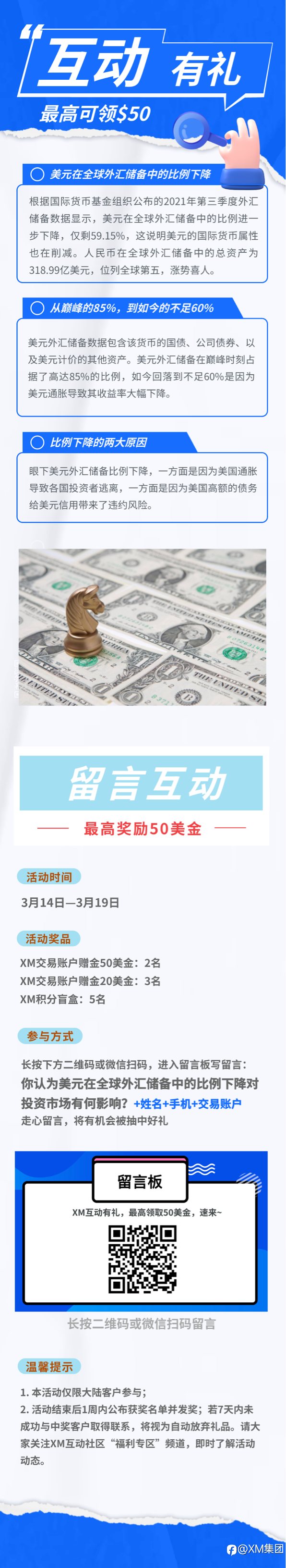 XM互动有礼(第35期)-最高可领取$50赠金(3月14日 -3月19日)