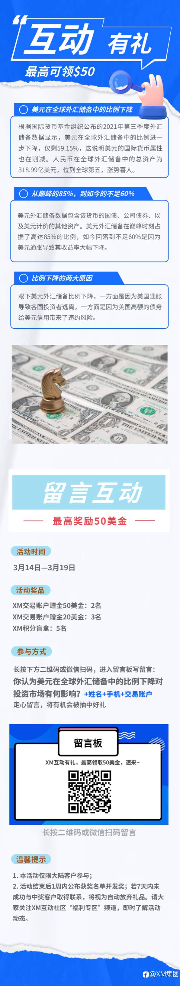 XM互动有礼(第35期)-最高可领取$50赠金(3月14日 -3月19日)