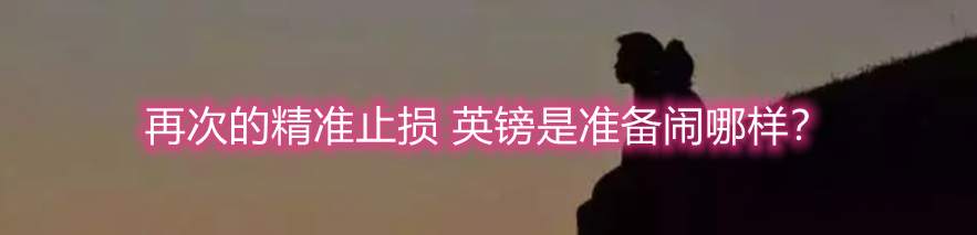 再次的精准止损 英镑是准备闹哪样？