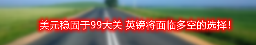 美元稳固于99大关 英镑将面临多空的选择!