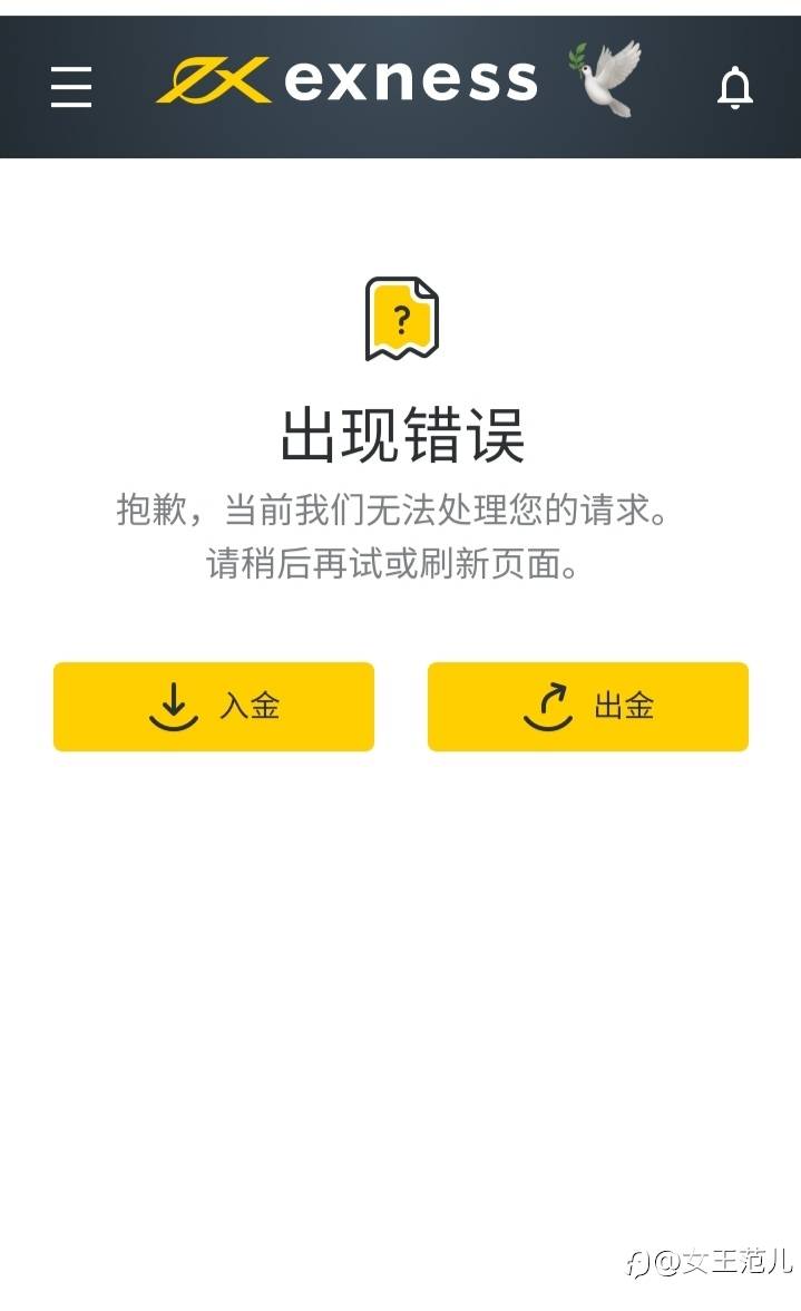 exness入金通道完犊子了