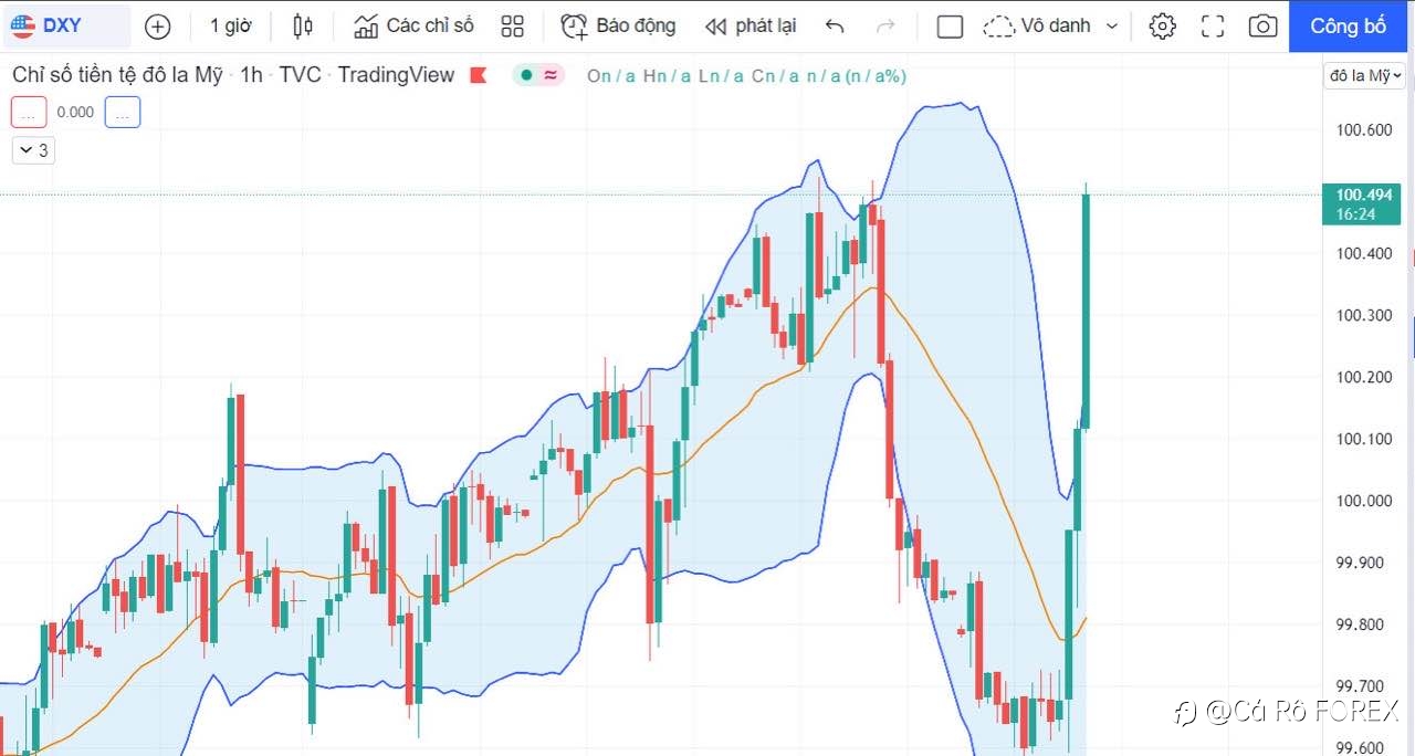 DXY sau tin và vàng biến động mạnh.