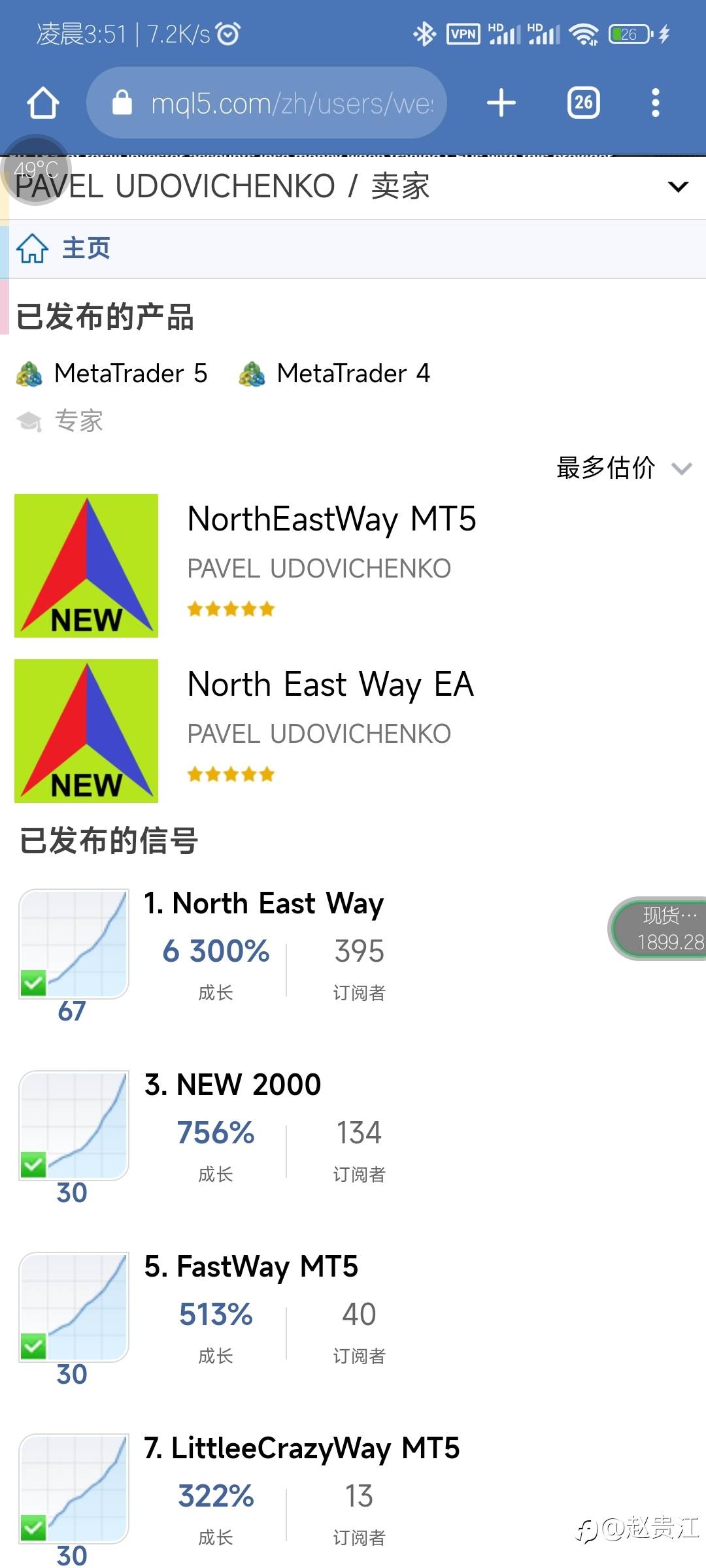 NorthEastWay免费的EA
