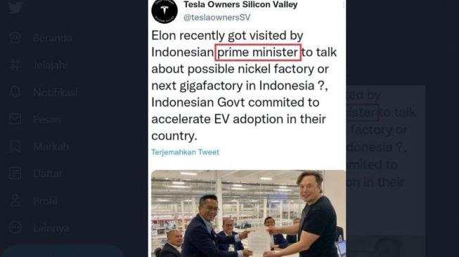 Sebut Luhut Jadi Perdana Menteri Indonesia, Roy Suryo Senggol Akun Klub Tesla