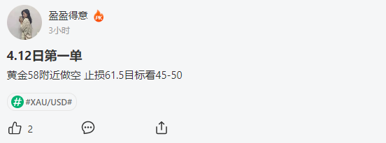 黄金1950已止盈