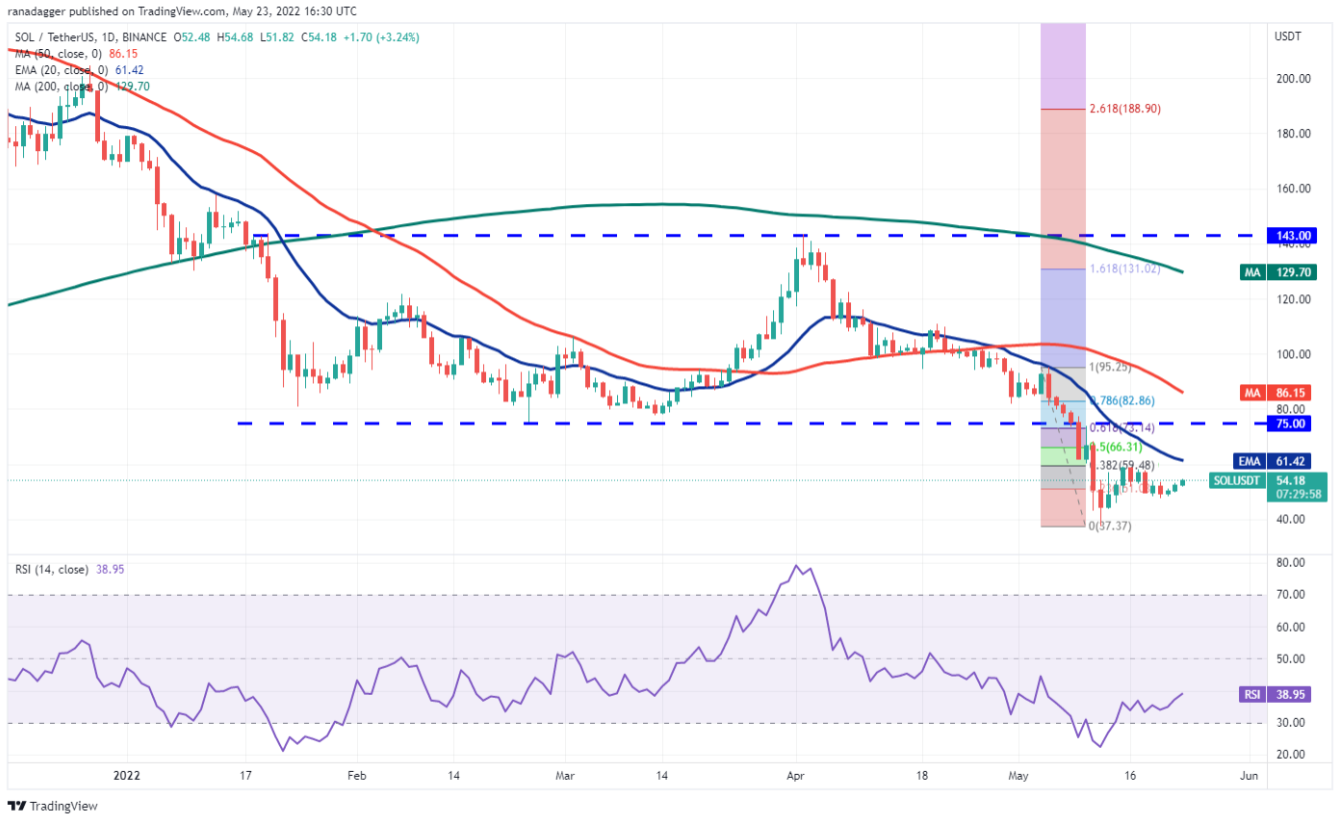 Phân tích kỹ thuật ngày 24 tháng 5: BTC, ETH, BNB, XRP, ADA, SOL, DOGE, DOT, AVAX, SHIB
