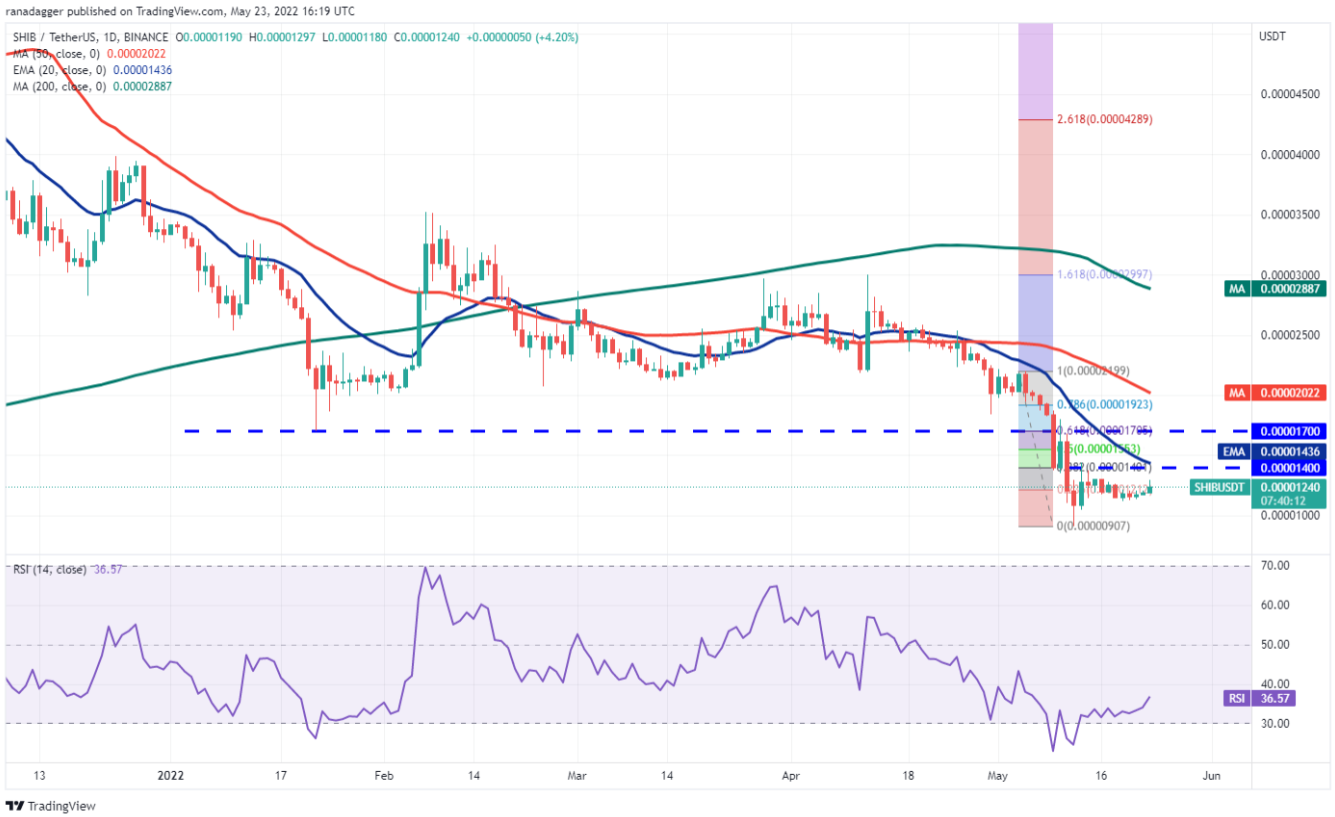 Phân tích kỹ thuật ngày 24 tháng 5: BTC, ETH, BNB, XRP, ADA, SOL, DOGE, DOT, AVAX, SHIB