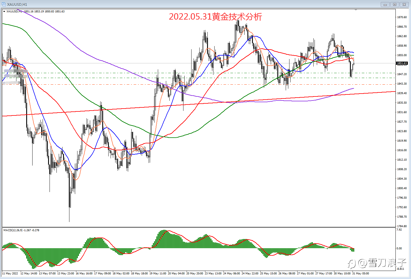 2022.05.31黄金技术分析