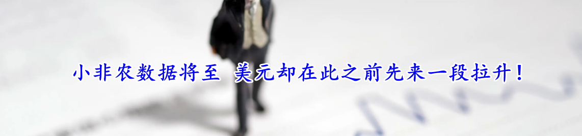 小非农数据将至 美元却在此之前先来一段拉升!