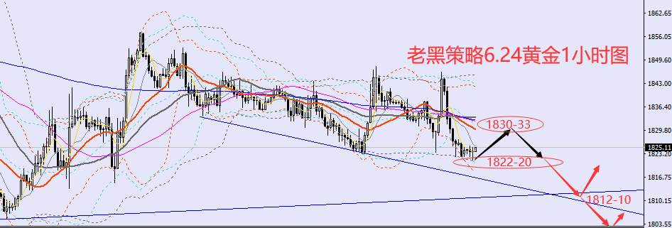 老黑策略：6.24外汇、黄金、原油分析策略