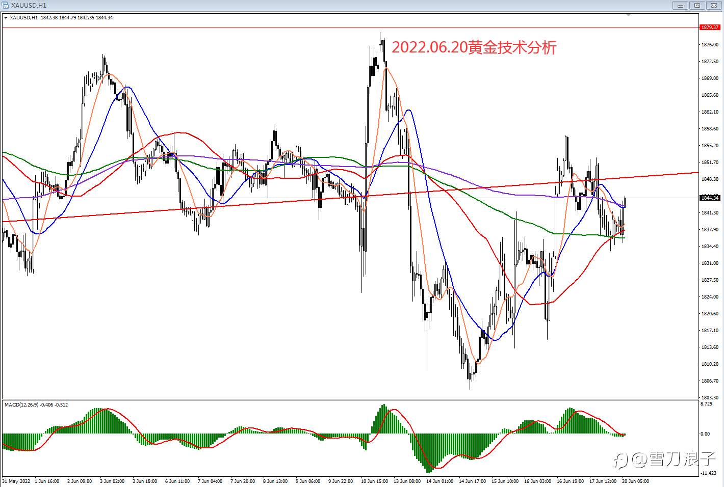 2022.06.20黄金技术分析