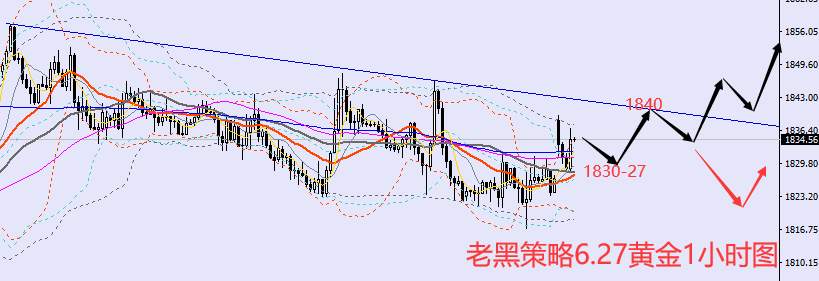 老黑策略：6.27外汇、黄金、原油分析策略