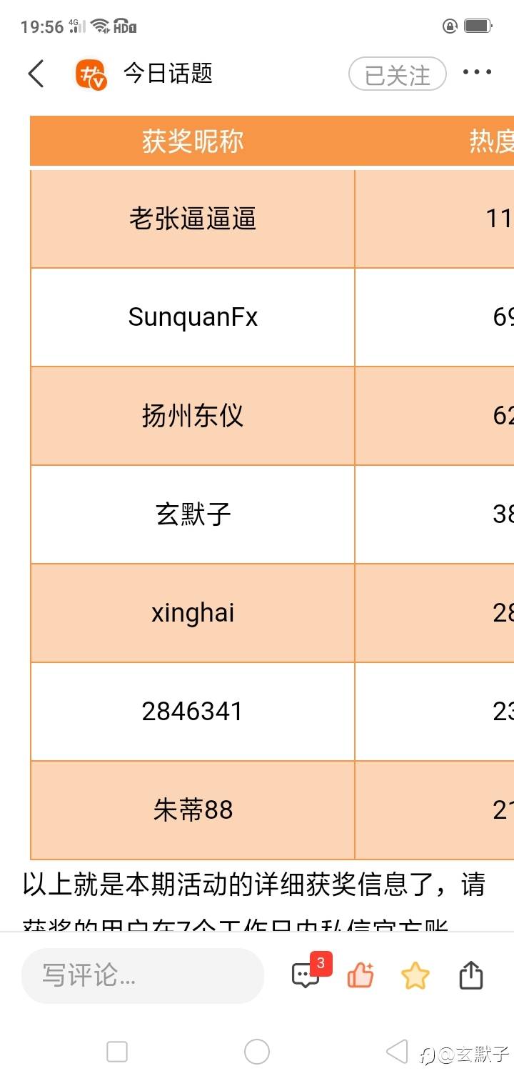意外惊喜三等奖