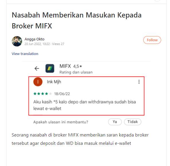 Apakah Deposit dan Withdraw di MIFX Dapat Melalui E-Wallet? Yuk Simak Selengkapnya…