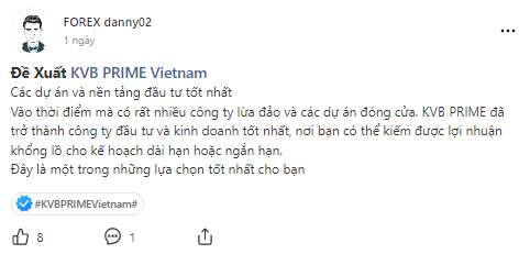 Nhận Xét Về KVB PRIME - Ẵm Ngay Giải Thưởng Lên Đến 250 FCOIN!