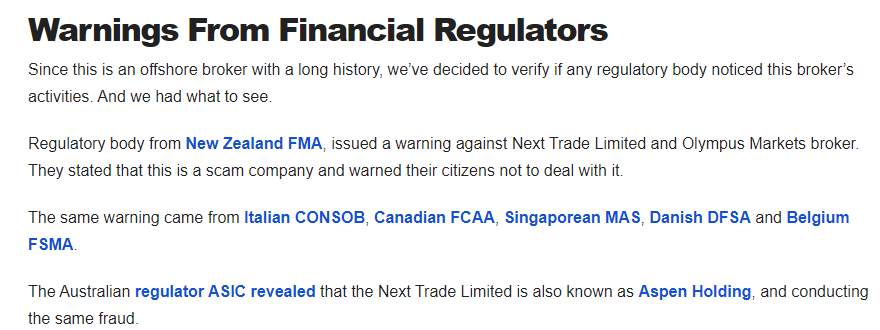 Beware of the Offshore Broker OlympusMarkets