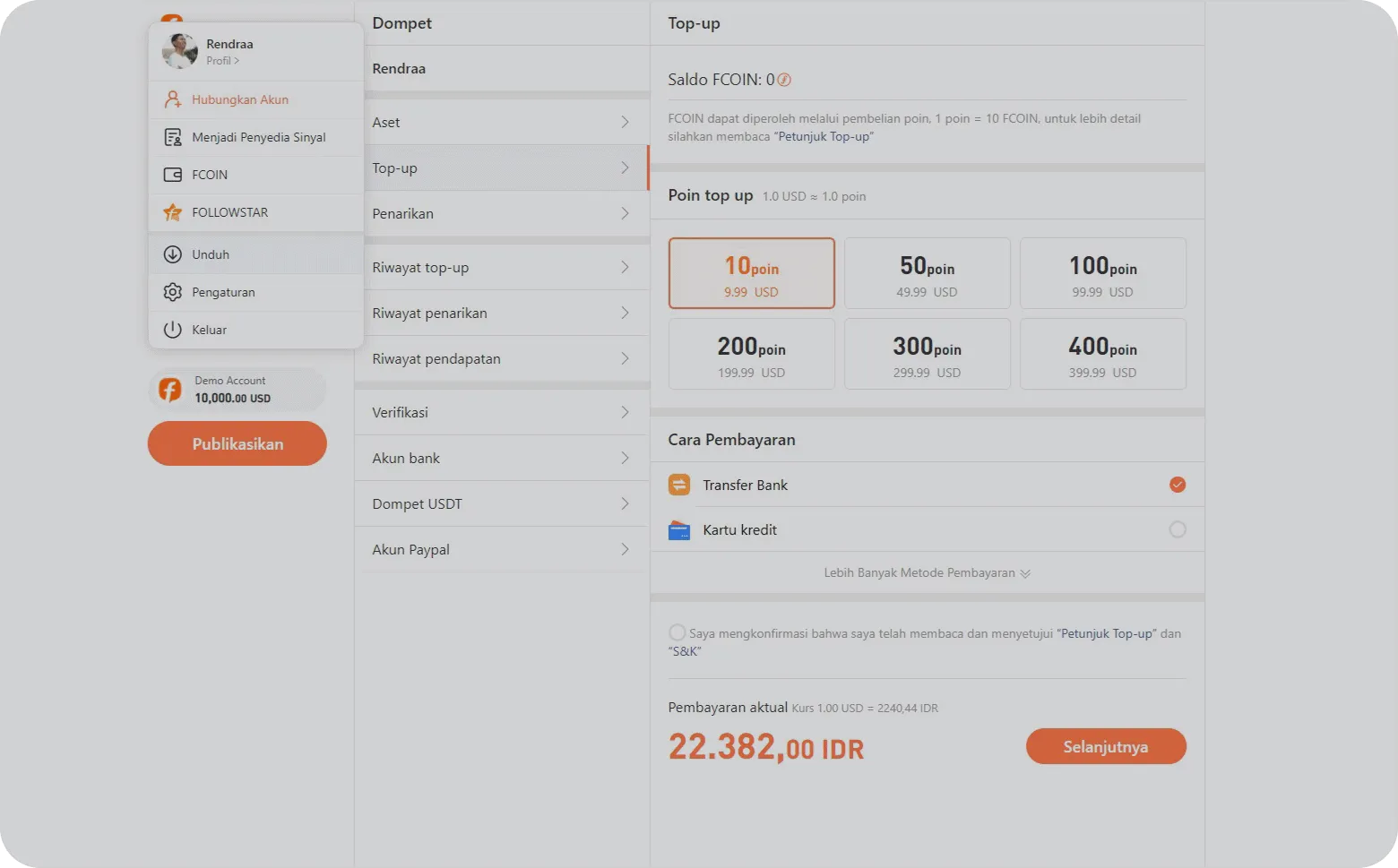 Perkenalan Tentang Fitur di FOLLOWME