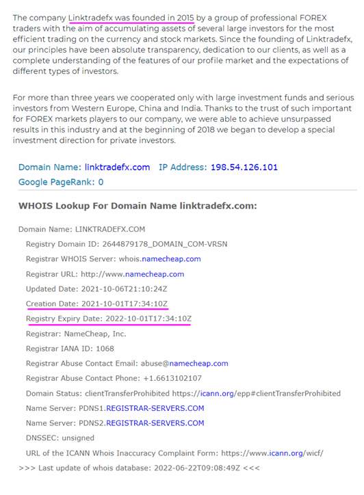 False Registration Certificates! Unlicensed Linktradefx is a Forex Scam