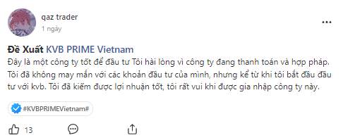 Nhận Xét Về KVB PRIME - Ẵm Ngay Giải Thưởng Lên Đến 250 FCOIN!