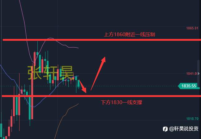 张轩昊：6.21美元跳水！黄金价格急涨逼近1840 后市仍有望大涨