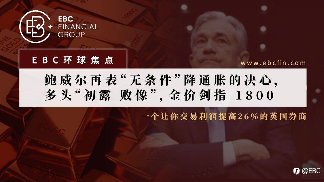 EBC环球焦点 |鲍威尔再表“无条件”降通胀的决心,多头“初露败像”,金价剑指1800