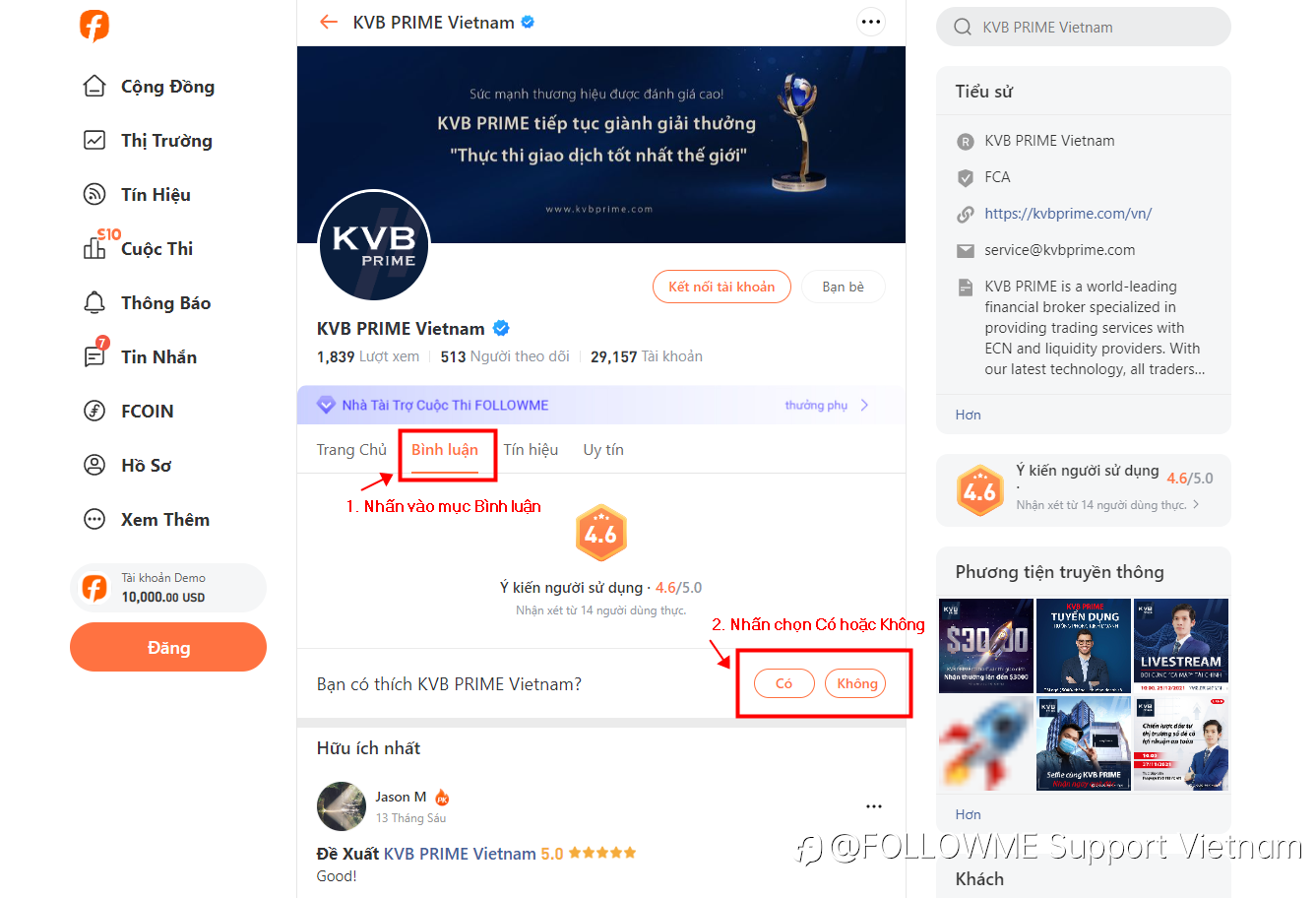 Đánh Giá Nhà Môi Giới | Giải Thưởng Lên Đến 200 FCOIN