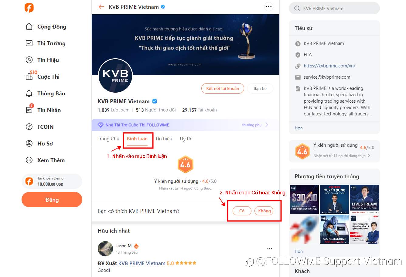 Đánh Giá Nhà Môi Giới | Giải Thưởng Lên Đến 200 FCOIN