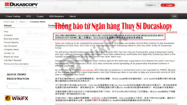 SÀN GCG ASIA ‘NỔI DANH” LỪA ĐẢO BỞI CÁC CHIÊU TRÒ TINH VI - WIKIFX