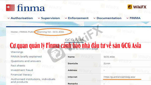 SÀN GCG ASIA ‘NỔI DANH” LỪA ĐẢO BỞI CÁC CHIÊU TRÒ TINH VI - WIKIFX