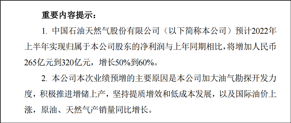 ATFX:中国石油半年报预喜,股价受显著提振