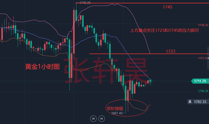 张轩昊：美元大杀四方黄金痛失1700！黄金新一波跌势正在酝酿？