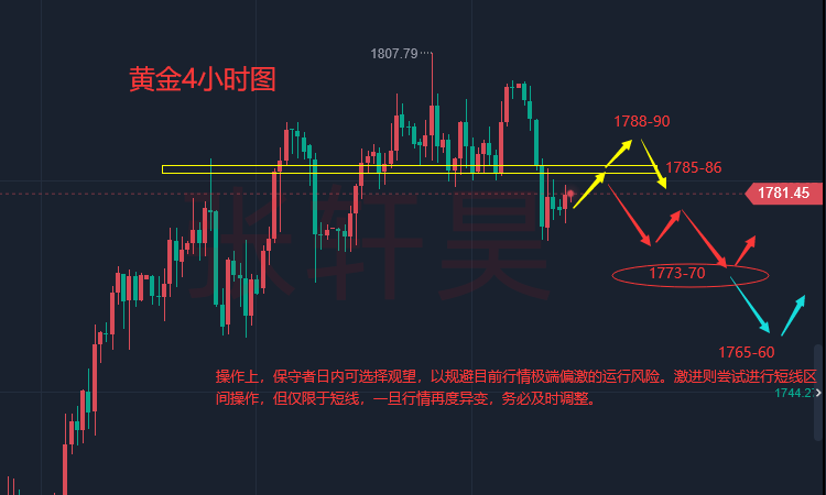 张轩昊：会议纪要前鹰派预期发威，黄金逼近1770，后市行情操作策略详解
