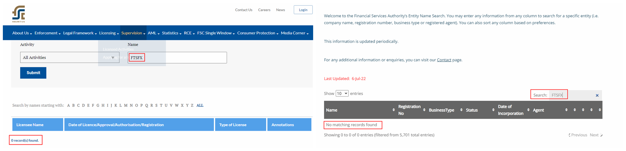 A Clone Firm: FTSFX is in the Blacklist of Hong Kong SFC