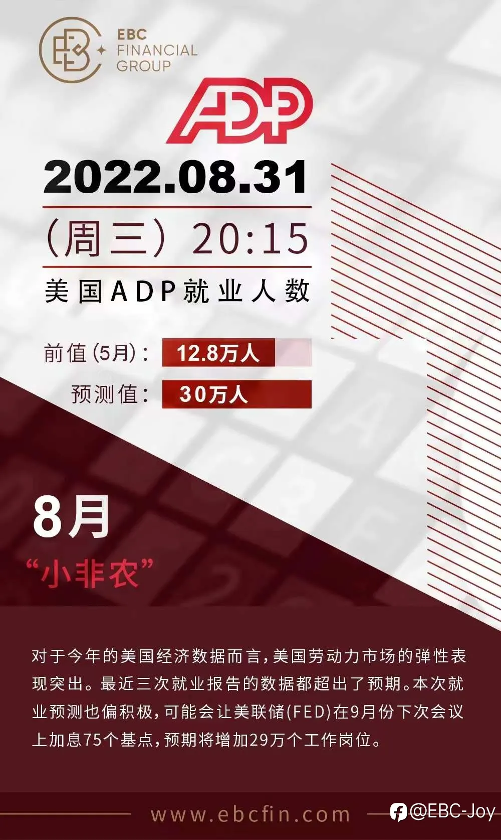 今晚8：15小非农