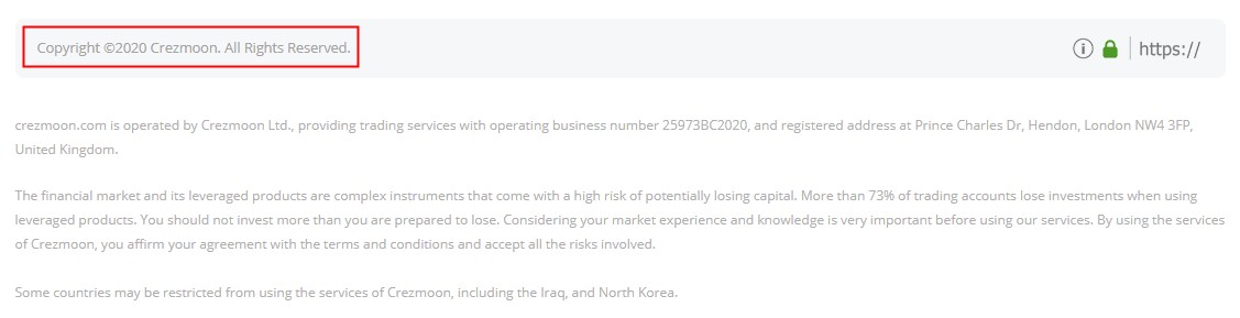 Stay Away! Unregulated FX Crezmoon Pretends to be Registered in the UK